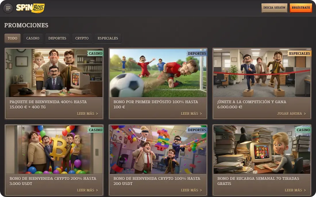 bonos del casino spinboss